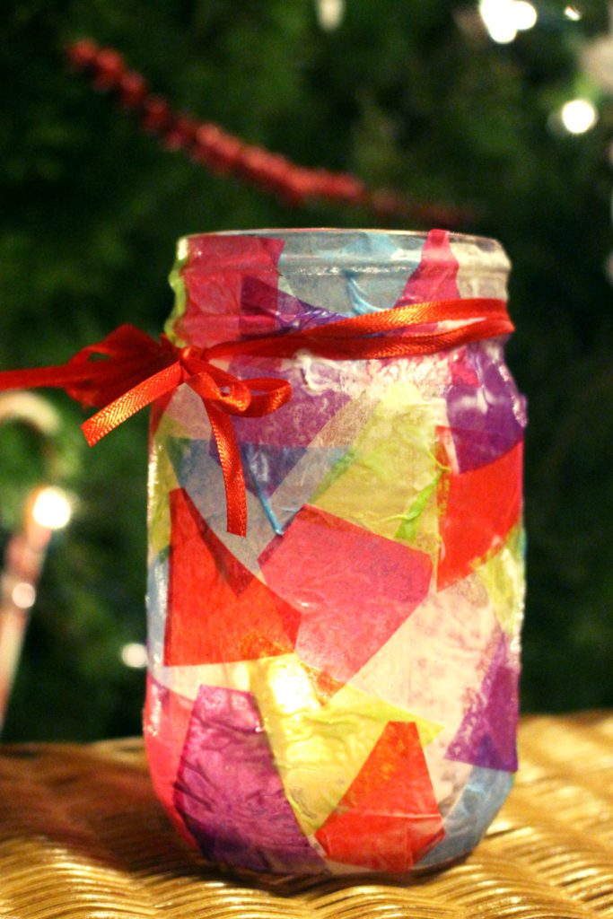 Create a Stained Glass Candle Holder From an Old Jar