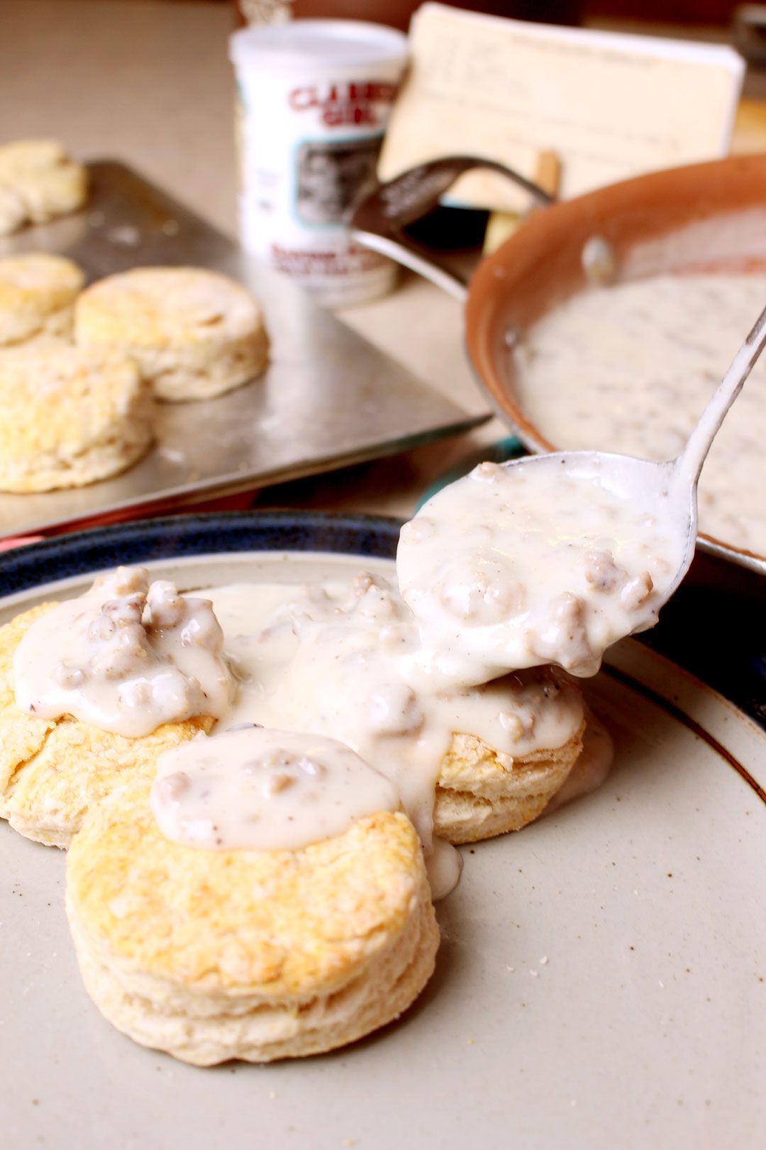 Fathers Day Yummy Baking Powder Biscuits and Gravy To Nana's