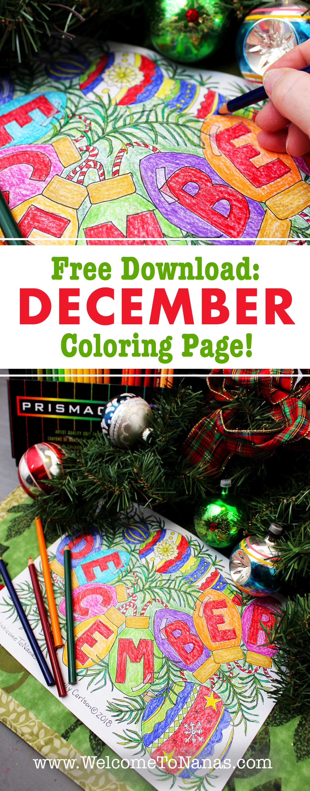 Download Tis the Season December Coloring Page - Welcome To Nana's