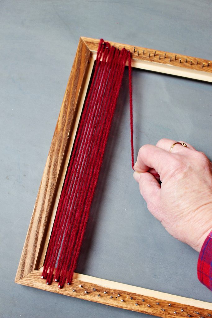 Turn a Wooden Picture Frame Into a Weaving Loom