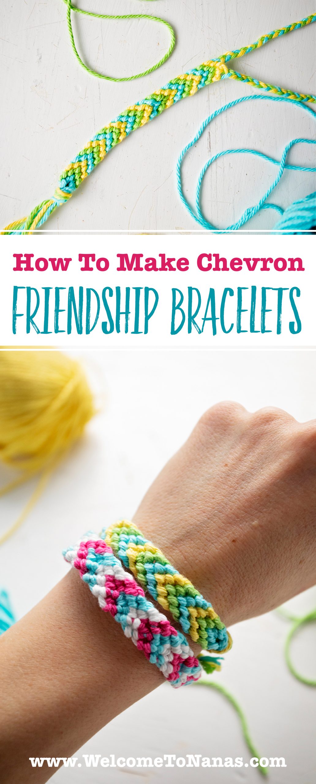 How to Make a Chevron Friendship Bracelet - Sarah Maker