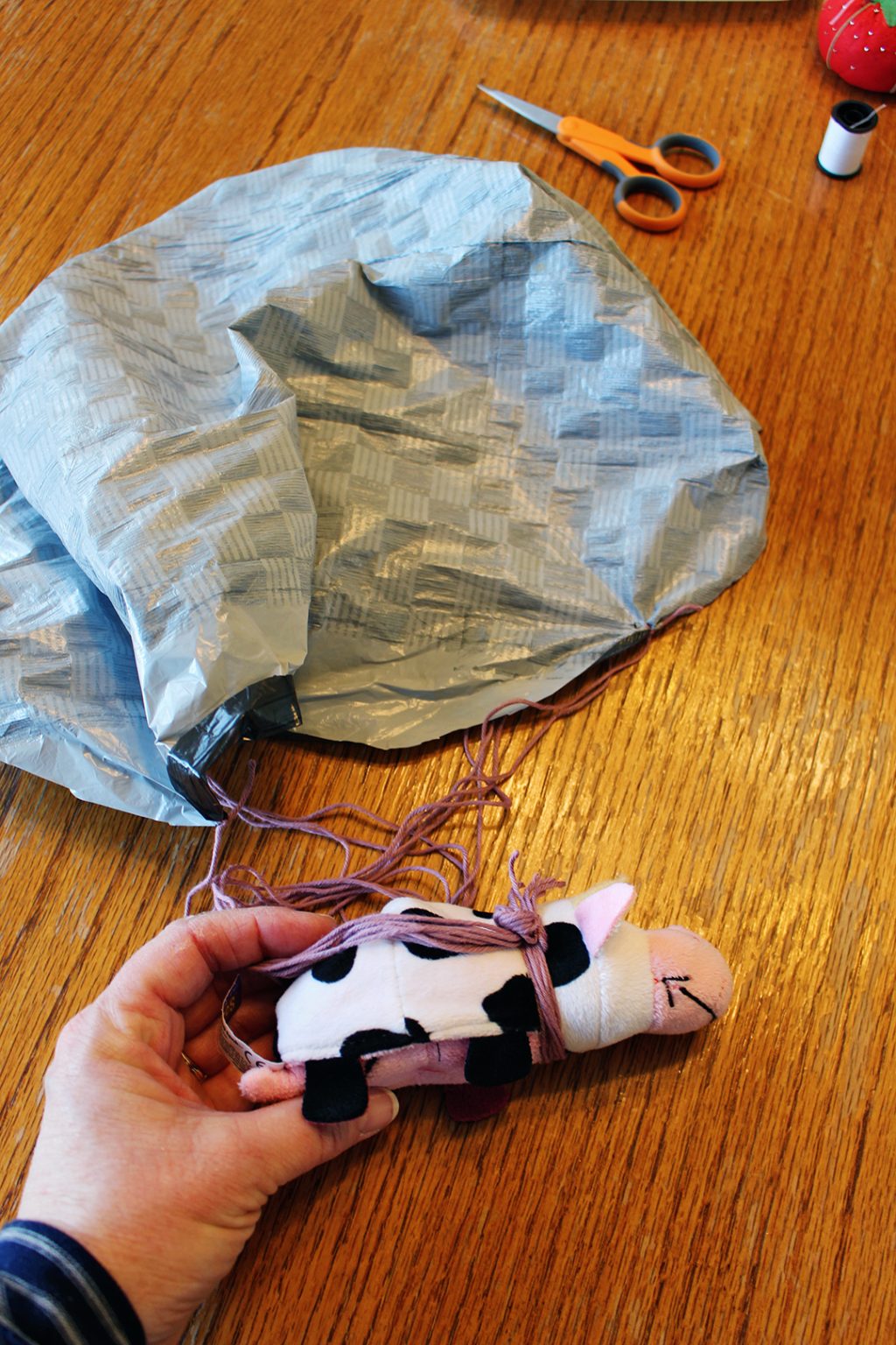 Plastic Bag Toy Parachutes To Nana's