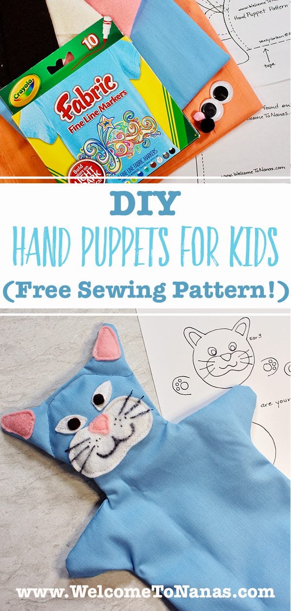 DIY Hand Puppets For Kids (Free Sewing Pattern!) To Nana's