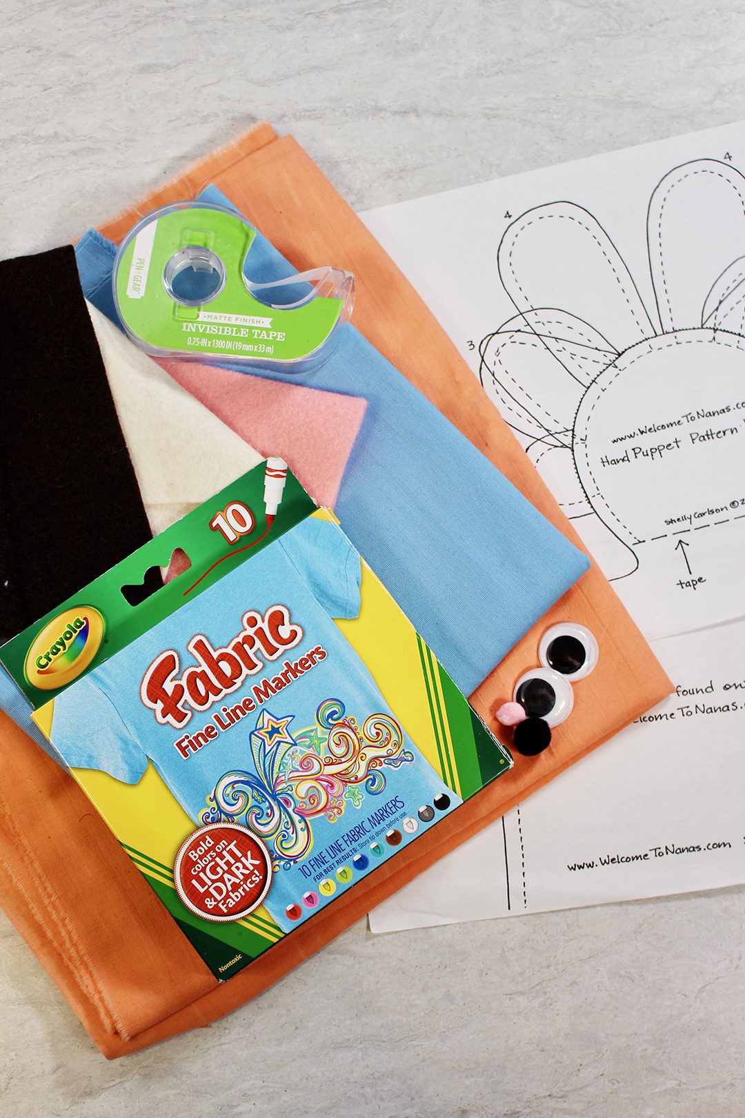 DIY Hand Puppets For Kids (Free Sewing Pattern!) To Nana's