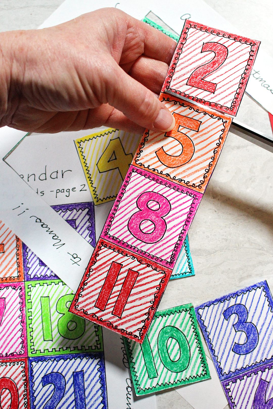 Christmas Advent Calendar for Kids (free printable) | Welcome To Nana's