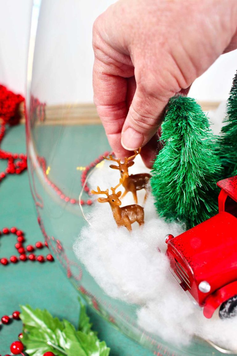 EASY Glass Bowl Christmas Centerpiece To Nana's