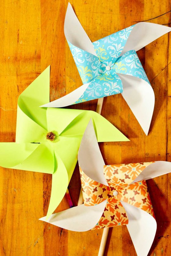 How to Make Paper Pinwheels for Spring - Welcome To Nana's