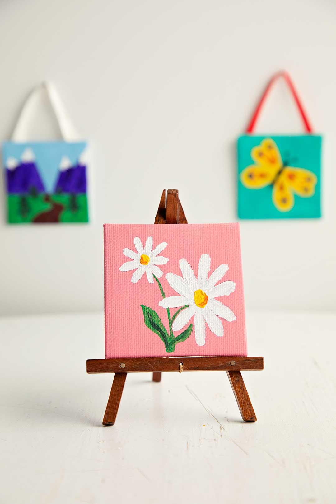 Painting on 22 Tiny Canvases! 