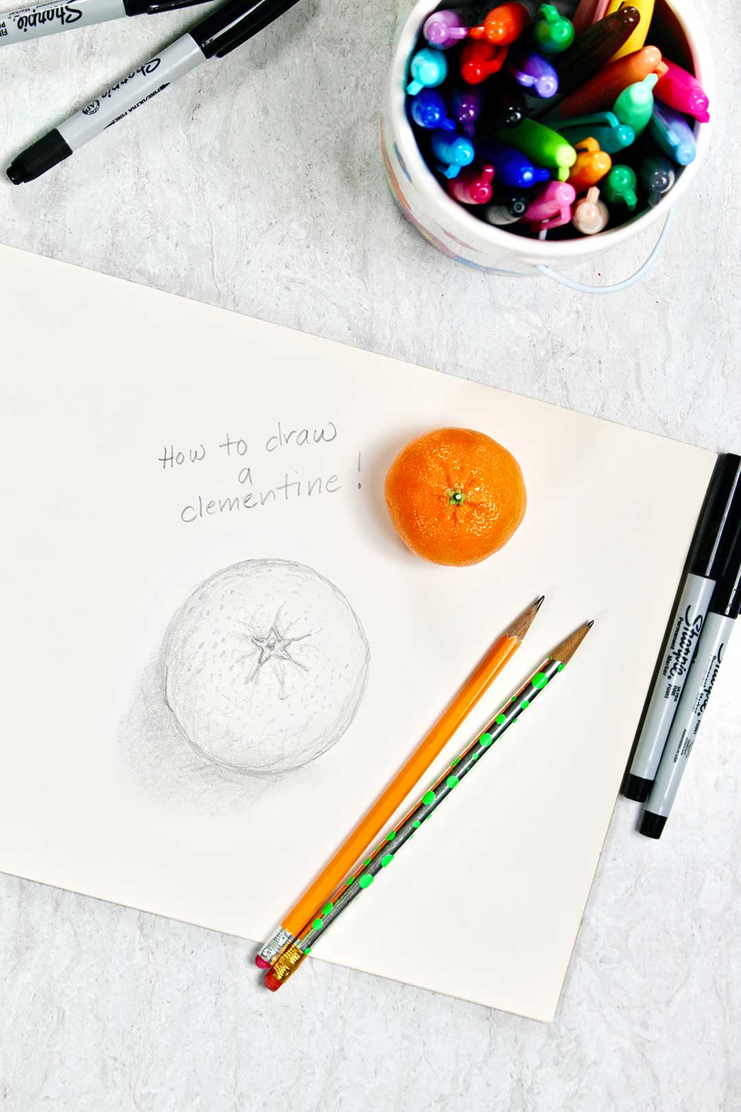 Orange: Cam | Cute food drawings, Fruits drawing, Orange art