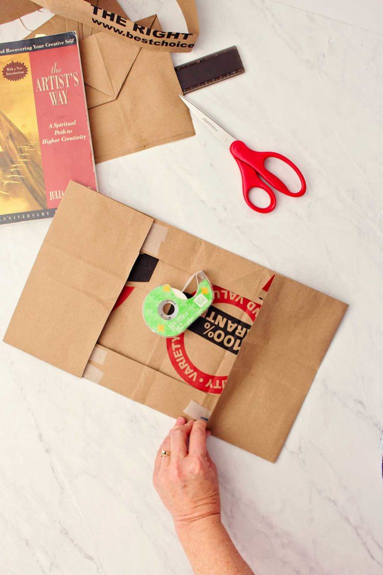 How To Make A Paper Bag Book Cover Welcome To Nana S   How To Make A Paper Bag Book Cover 6 768x1152 