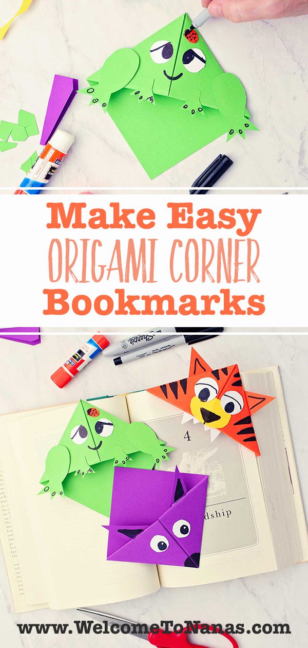 Make Easy Origami Corner Bookmarks | Welcome To Nana's