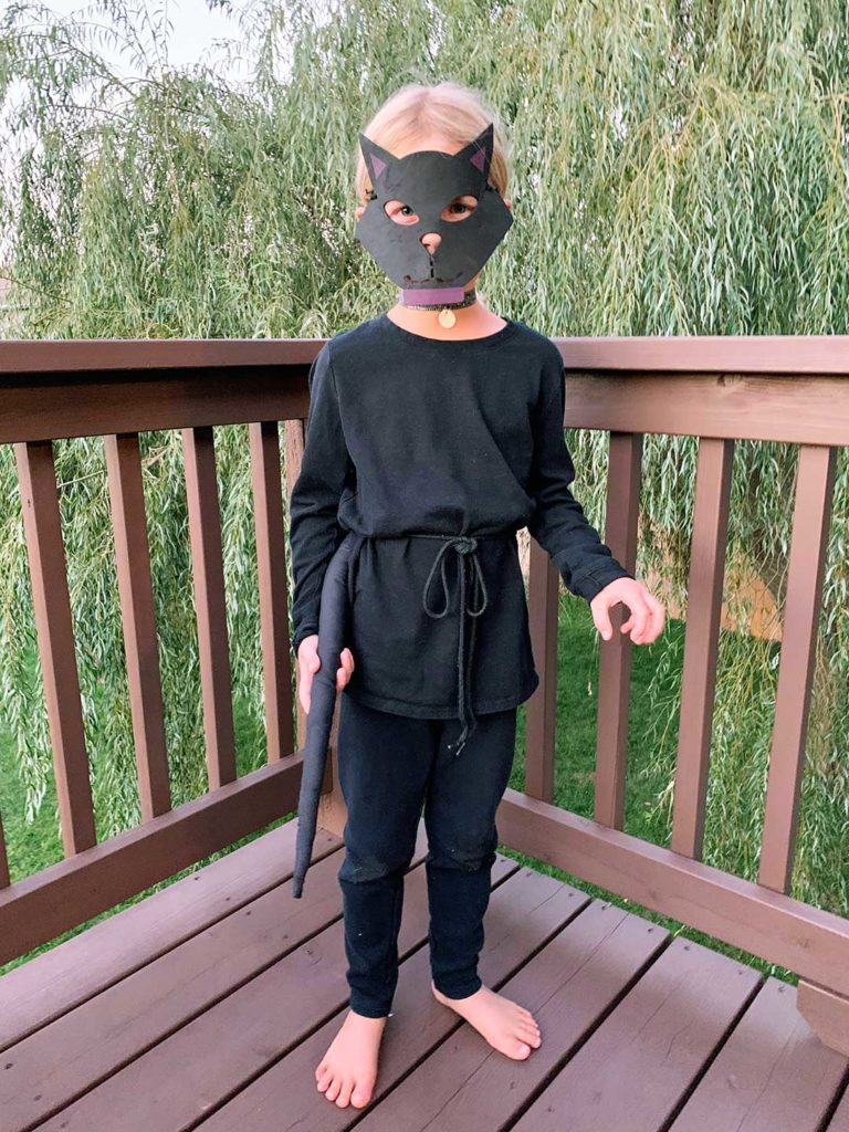 DIY Black Cat Halloween Costume To Nana's