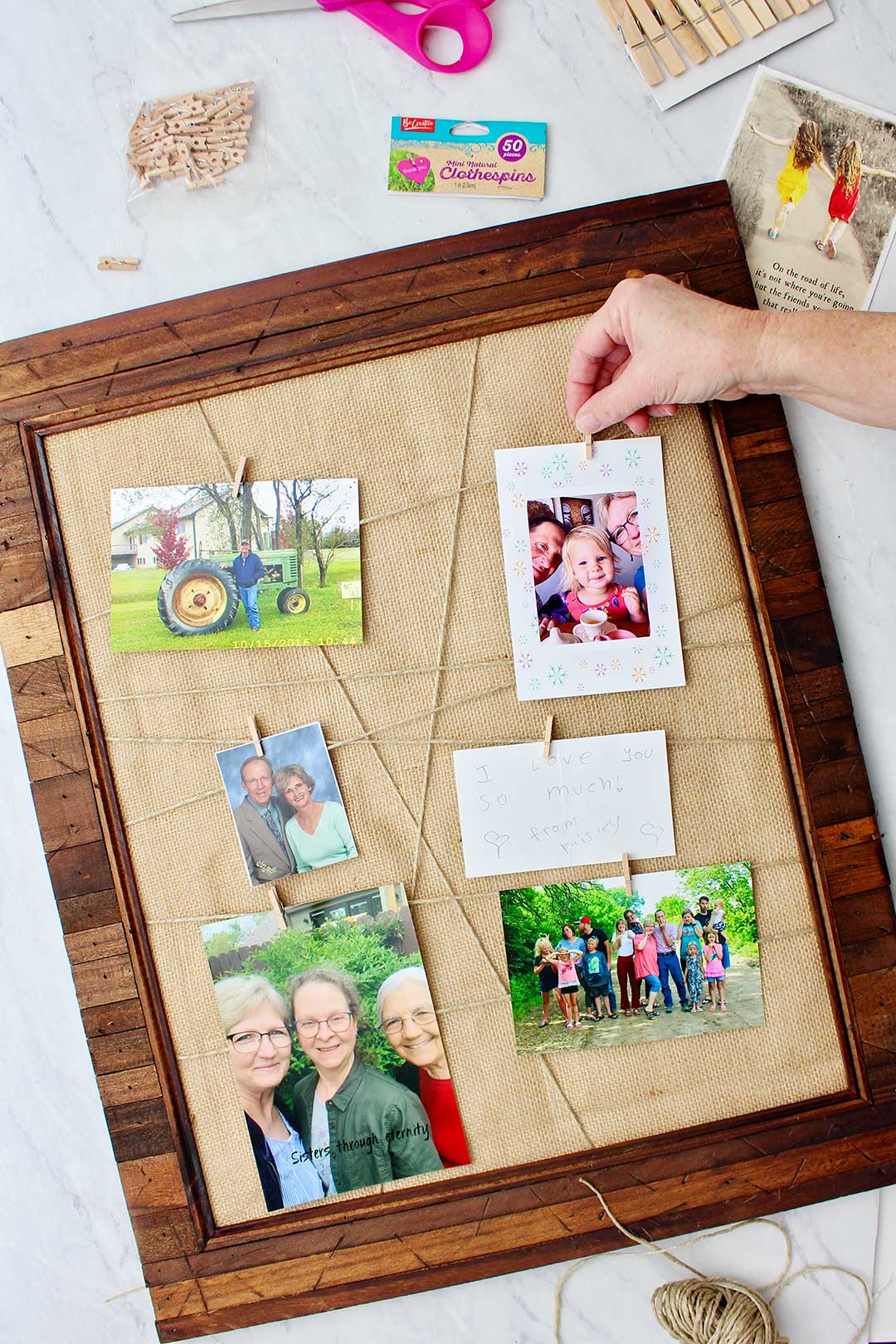 Fast Upcycled Picture Frame - Welcome To Nana's