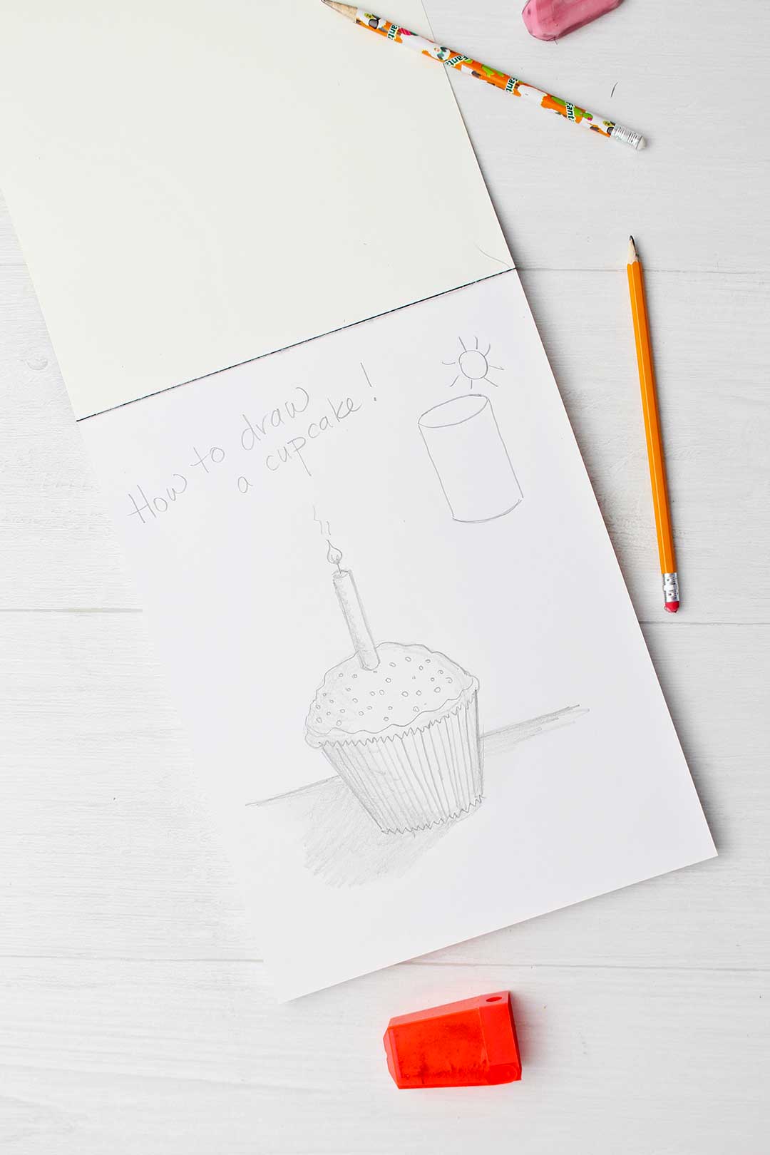 Hand Drawing Cartoon Cute Cupcake Design Stock Vector (Royalty Free)  2335321897 | Shutterstock