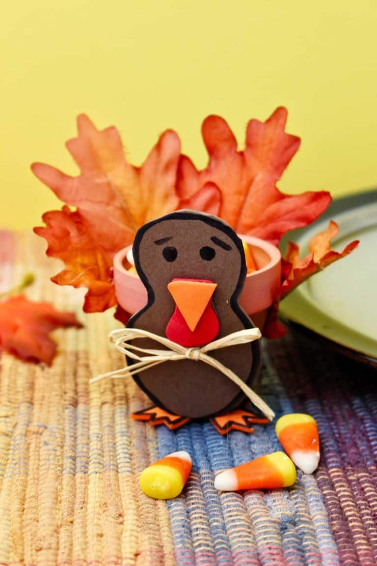 Easy Flowerpot Turkey Thanksgiving Favors for the Table | Welcome To Nana's