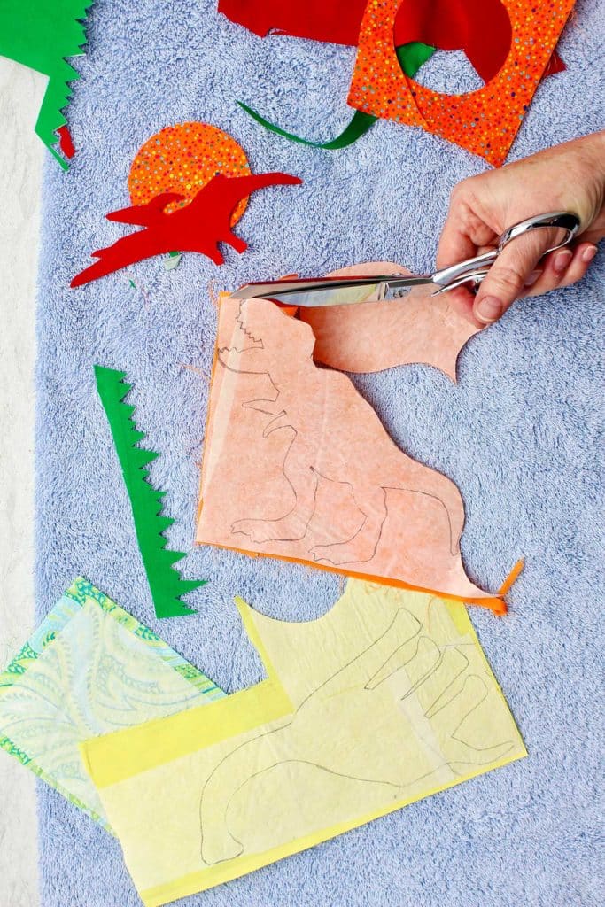 Learn No Sew Applique Technique with an Easy Kids Apron To Nana's