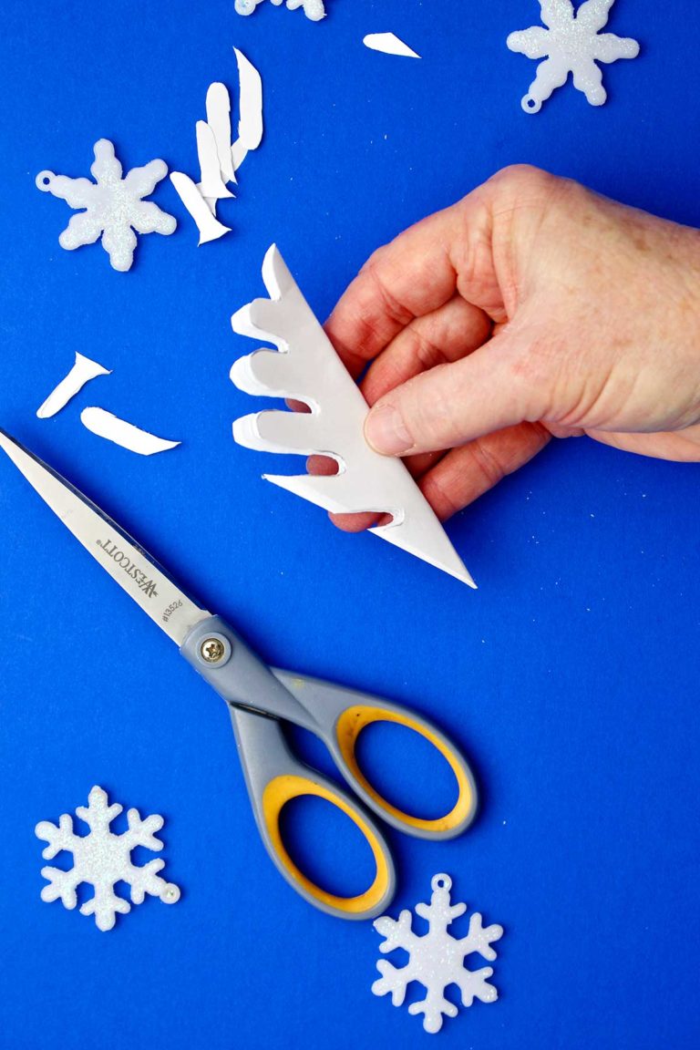 Easy Paper Snowflake Template (Printable designs + How to make your own!)