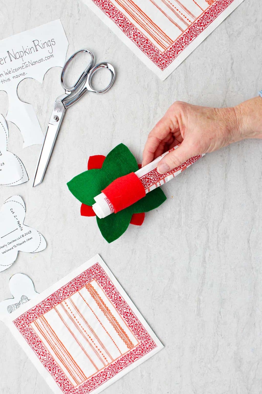 No Sew Felt Christmas Napkin Rings For Your Holiday Table Welcome To No Sew Felt Christmas Napkin Rings For Your Holiday Table Welcome To