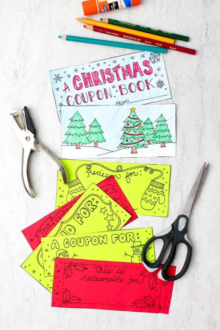 Free Printable Coupon Book Template for Christmas | Welcome To Nana's