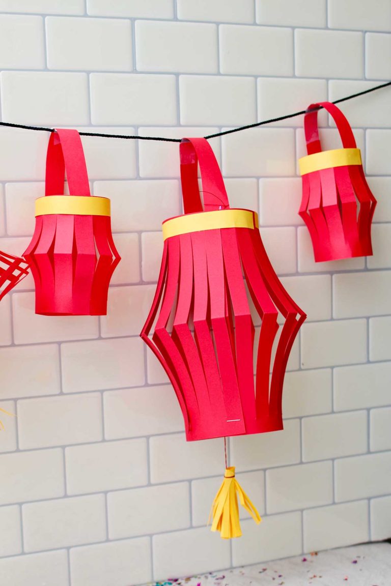 How to Make Simple Chinese Paper Lanterns | Welcome To Nana's