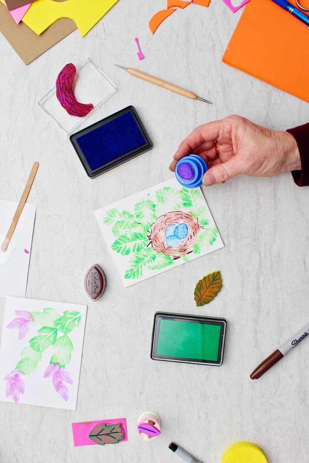 DIY Craft Foam Stamps (Awesome & Easy Printing!) To Nana's