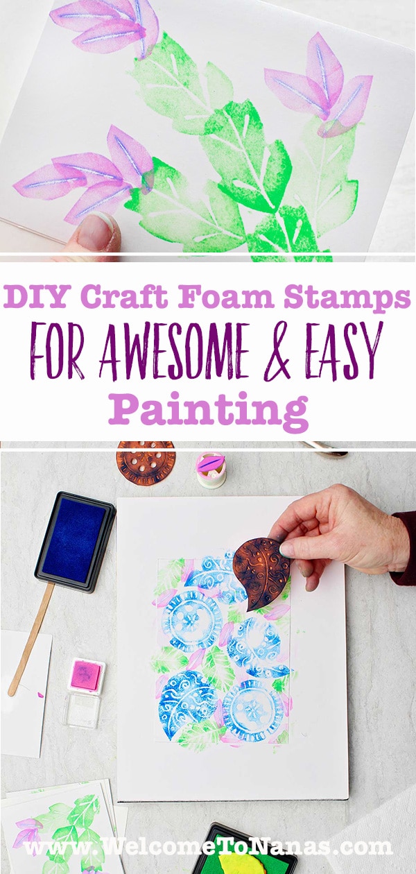 DIY Craft Foam Stamps (Awesome & Easy Printing!) To Nana's
