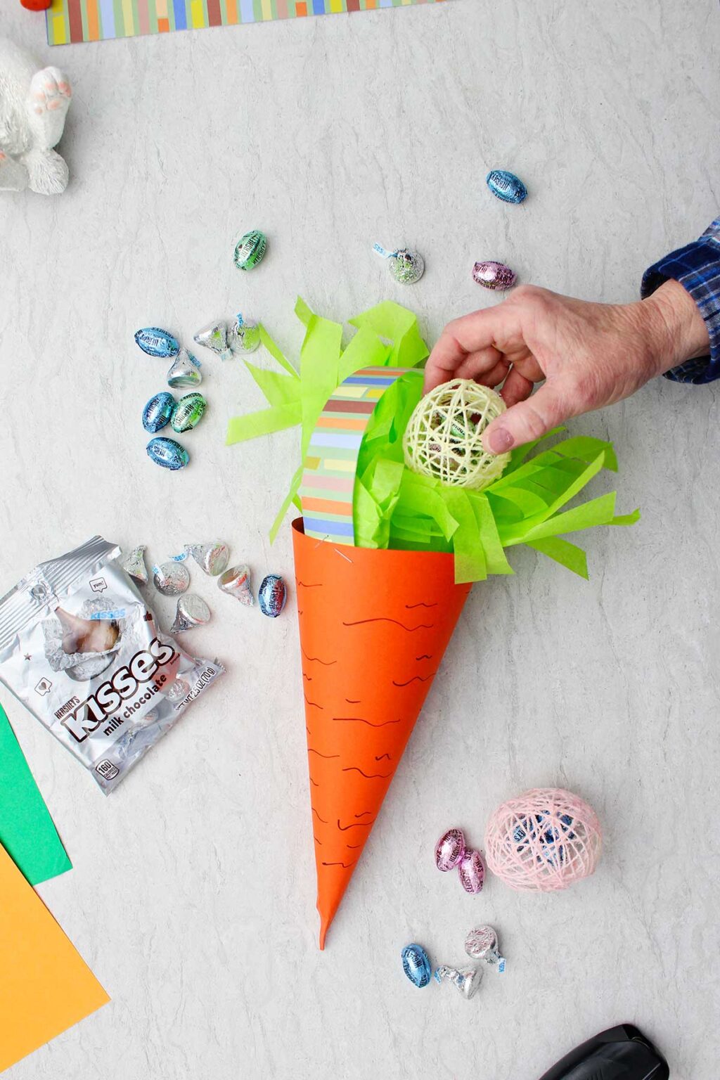 Easy Carrot Easter Basket Craft for Kids - Welcome To Nana's