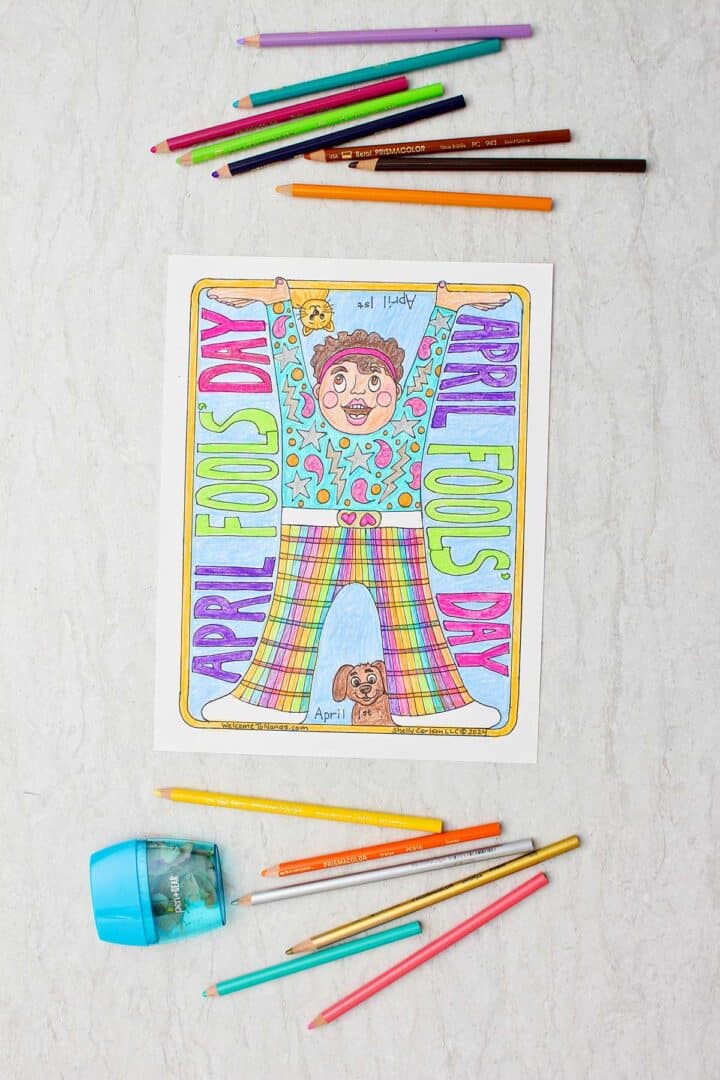 Fun April Fools Day Coloring Page (Free Printable) | Welcome To Nana's