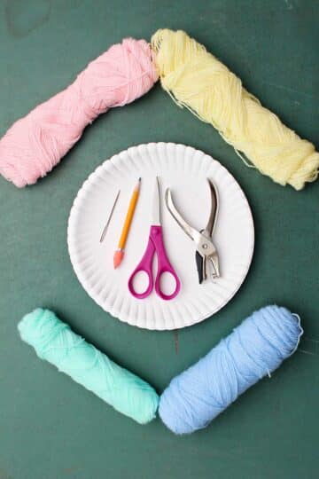 Paper Plate String Art (Easy DIY Craft for Kids) | Welcome To Nana's