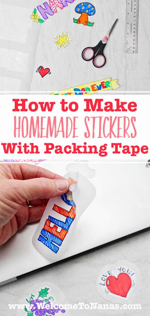 Packing Up Stickers How to Make Stickers With Packing Tape | Welcome To Nana's