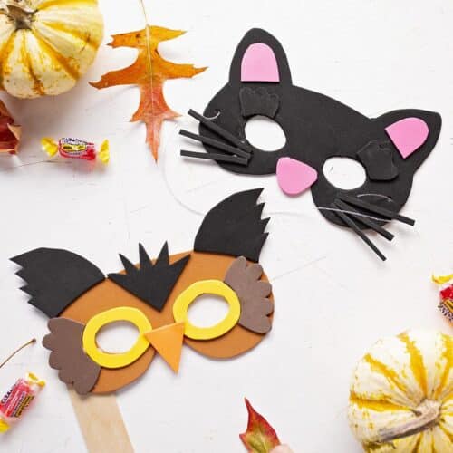 How to Make Easy DIY Animal Masks from Craft Foam - Welcome To Nana's