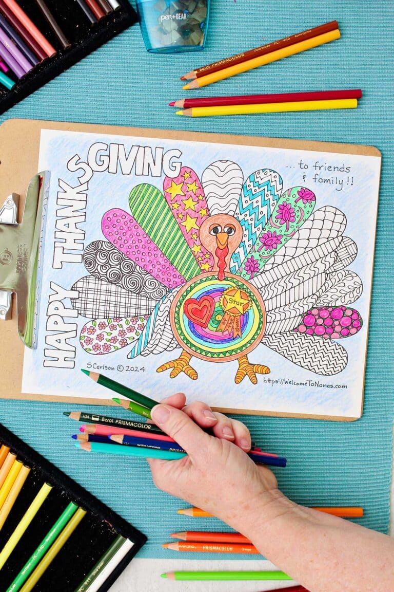 Thanksgiving Coloring Page for Kids (Free Printable) | Welcome To Nana's