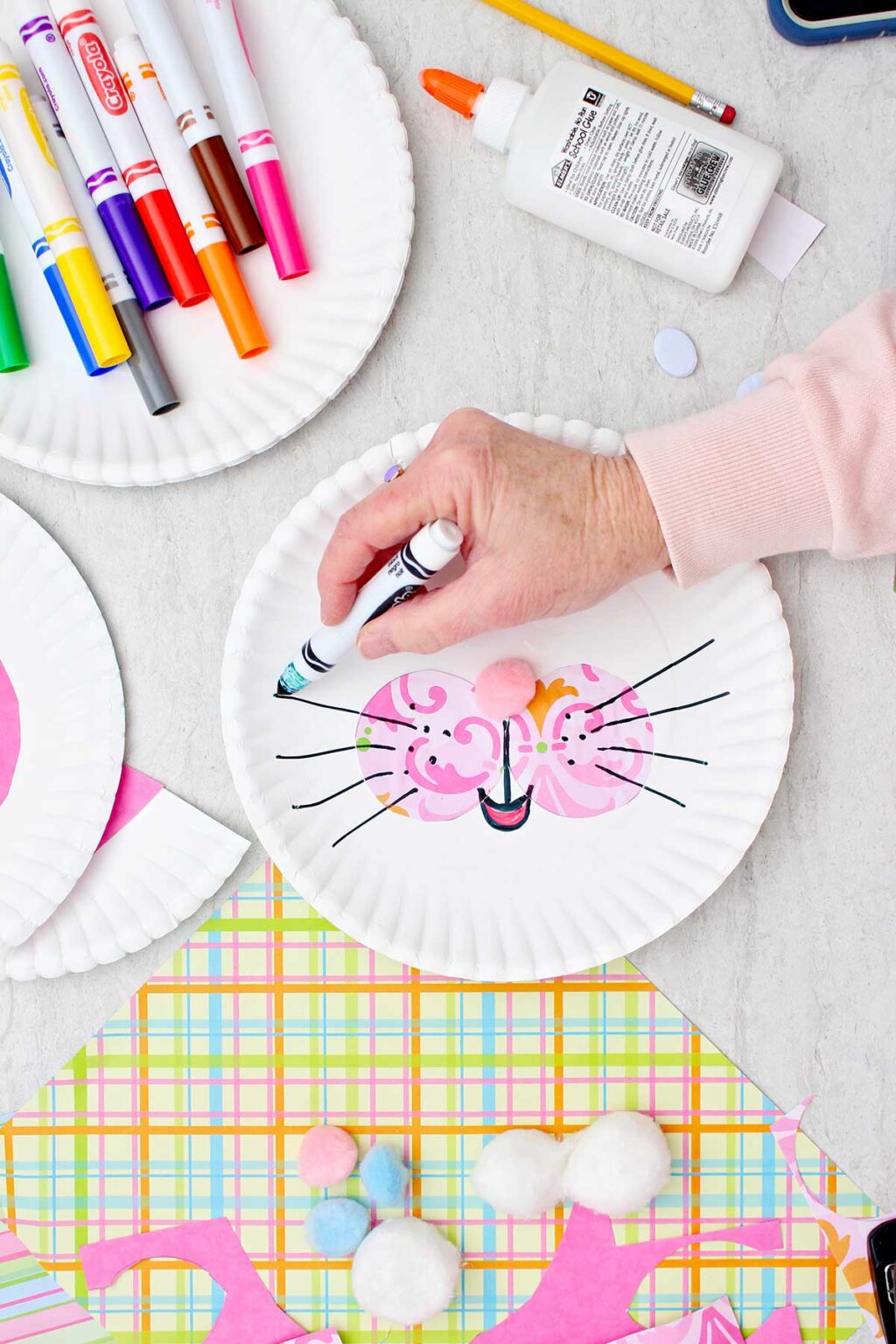 Cute Paper Plate Bunny Craft for Easter | Welcome To Nana's