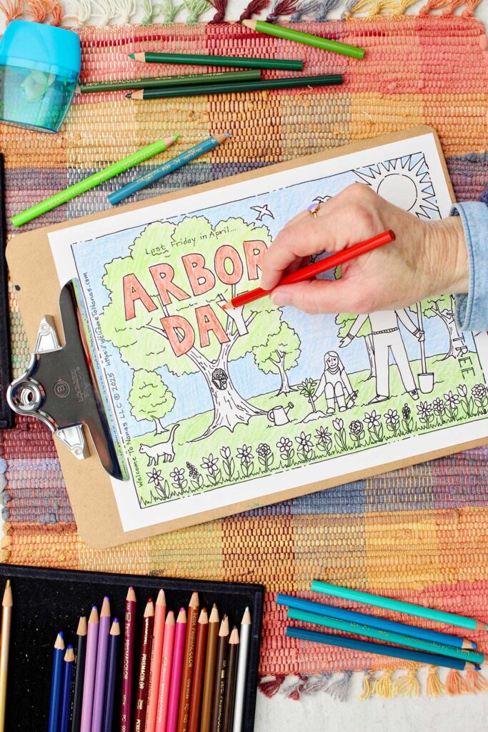 Printable Tree Coloring Page for Arbor Day | Welcome To Nana's