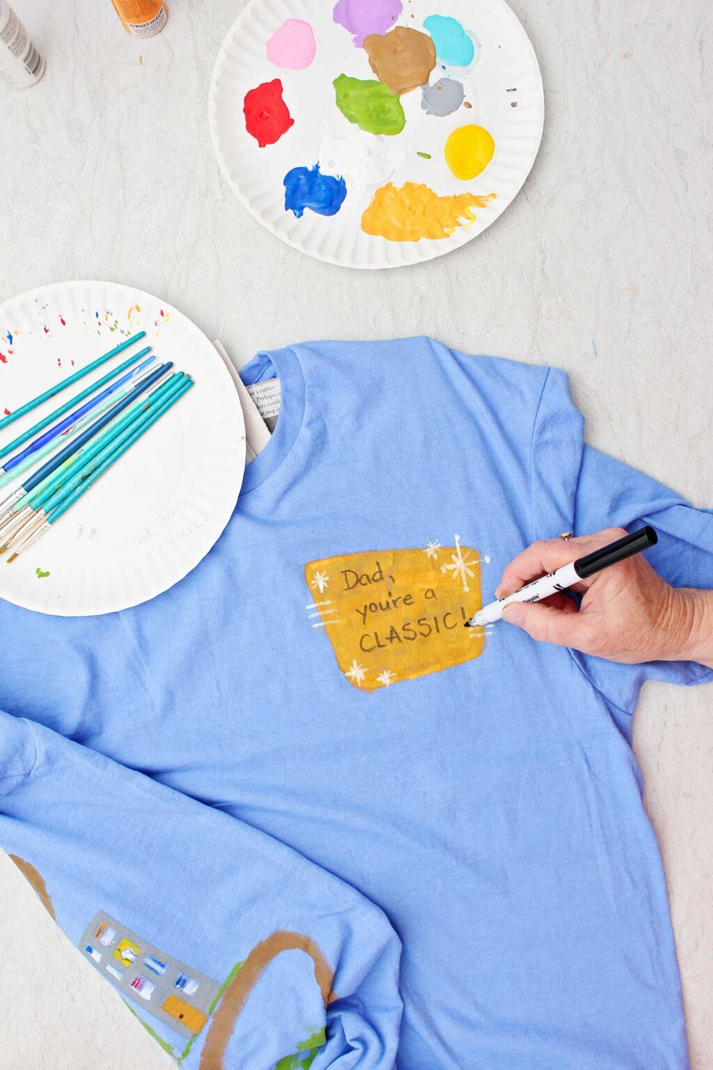 DIY Father’s Day T-shirt Map and Massage! | Welcome To Nana's