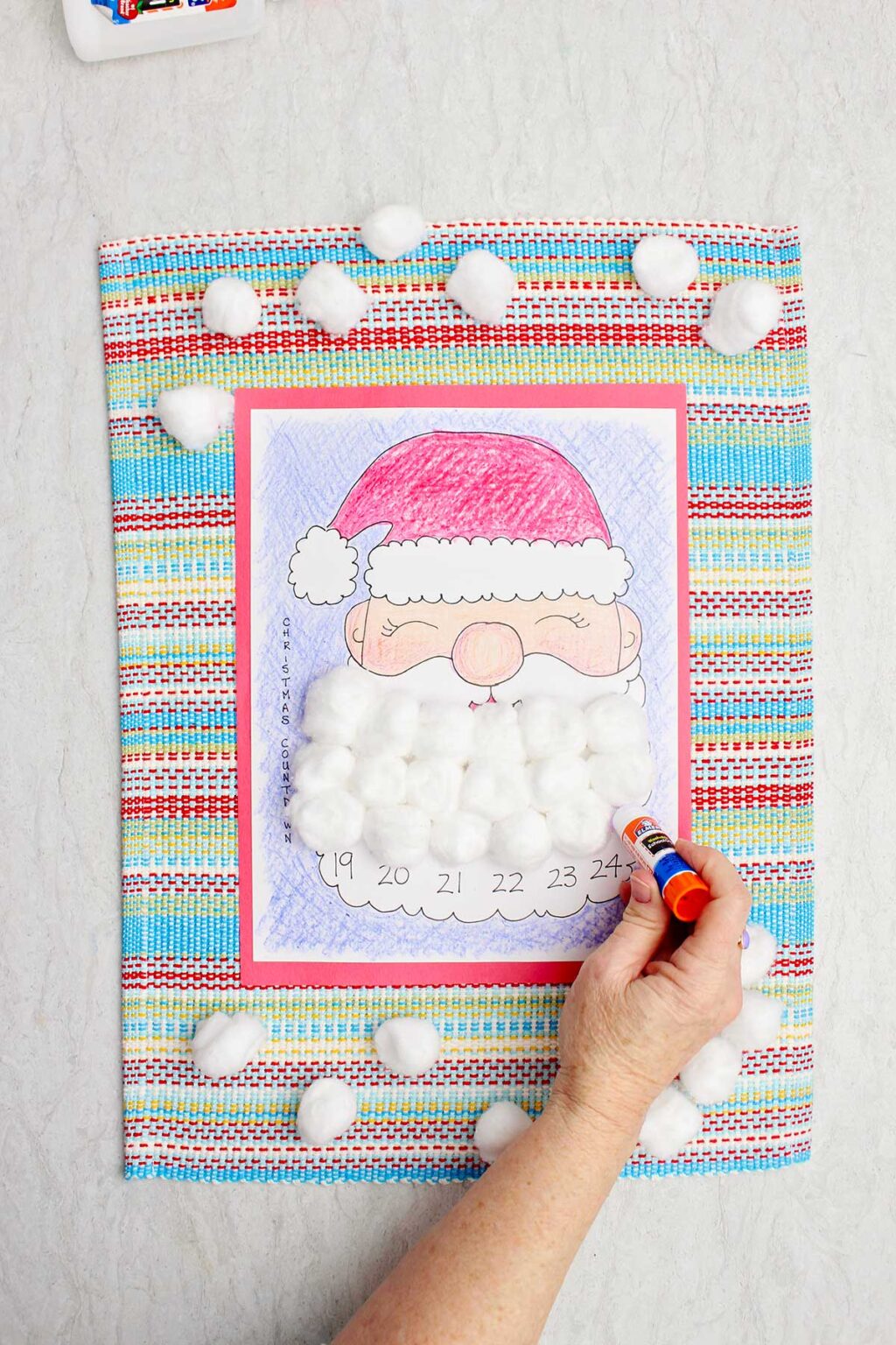 Make a Santa Face Christmas Countdown Calendar | Welcome To Nana's